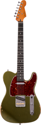 Patina T-stijl SS Alnico V Sherwood Groen Nitro Relic