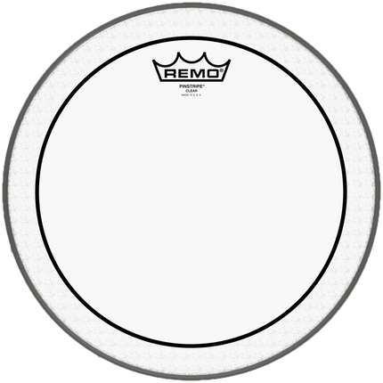 12'' Remo Pinstripe Clear