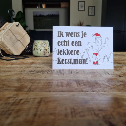 Kerstkaart BySam "Lekkere Kerst Man"