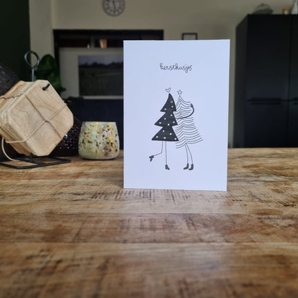 Kerstkaart BySam "Kerstkusjes"