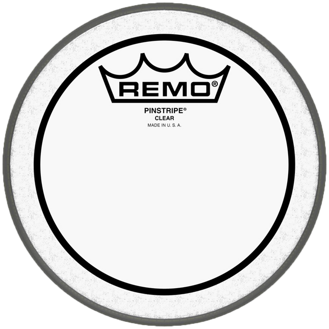 8'' Remo pinstripe clear