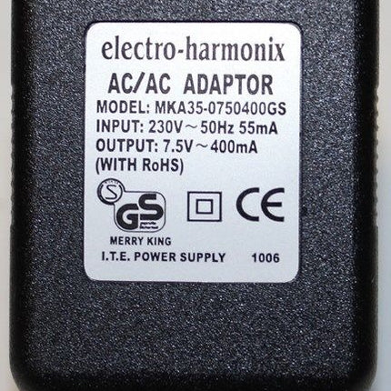 Electro-Harmonix 7.5V / 400 mA Power Adaptor