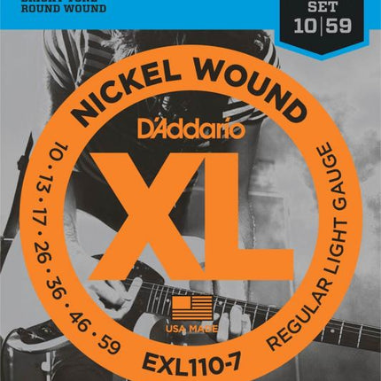 D'Addario EXL110-7 Snaren Voor Elektrische Gitaar 10-59