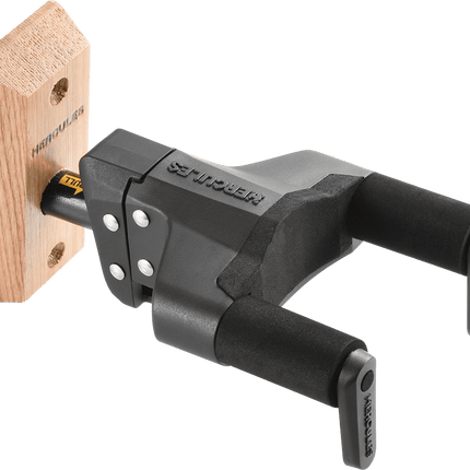 GSP38WB PLUS AUTO GRIP SYSTEM (AGS) GUITAR HANGER, WOOD BASE, SHORT ARM