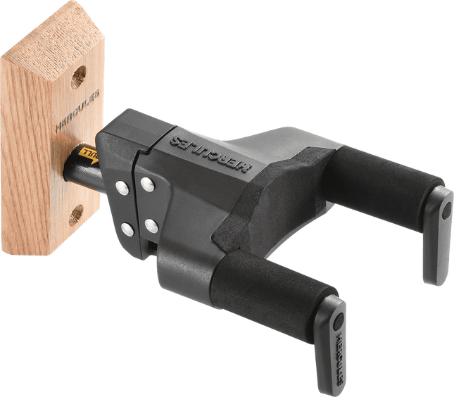 GSP38WB PLUS AUTO GRIP SYSTEM (AGS) GUITAR HANGER, WOOD BASE, SHORT ARM