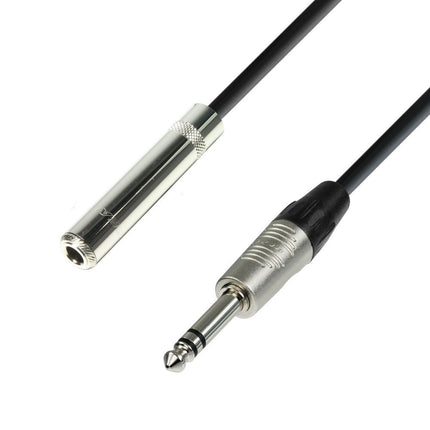 Adam Hall Cables 4 STAR BOV 0300 Balanced Cable | Rean® Jack Female TRS x Jack TRS | 3 m