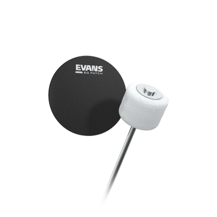 EVANS EQ Black Nylon Bass Drum Single Patch - EQPB1
