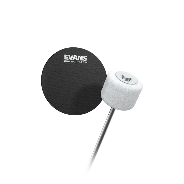 EVANS EQ Black Nylon Bass Drum Single Patch - EQPB1