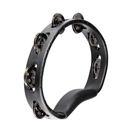 Meinl Molded Abs Tambourin, Black, Single Row, Stainless Steel Jingles
