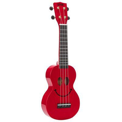 Mahalo Smiley Series soprano ukulele, red, with bag - U-SMILE RD