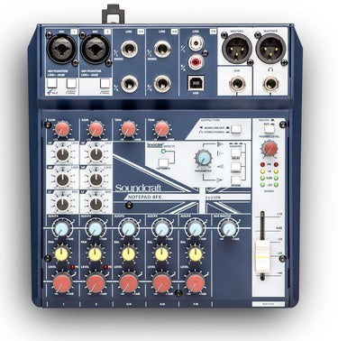Soundcraft notepad 8FX