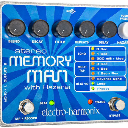 Electro-Harmonix STEREO MEMORY MAN WITH HAZARAI