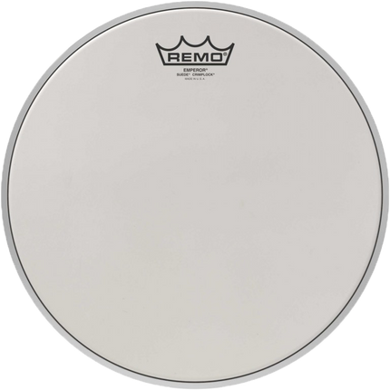 12" Remo emperor White suede