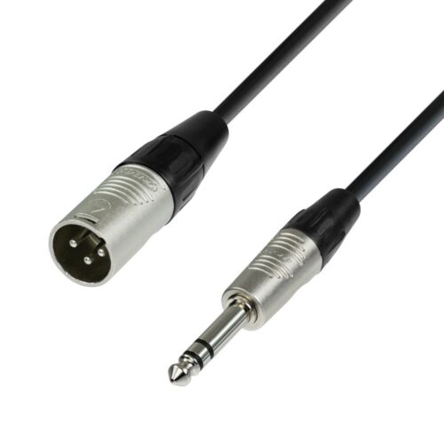 Image of Microphone Cable - XLR Male to 6.3 mm Jack Stereo, 6m length, for premium sound and flexibility in live performances and studio recordings.