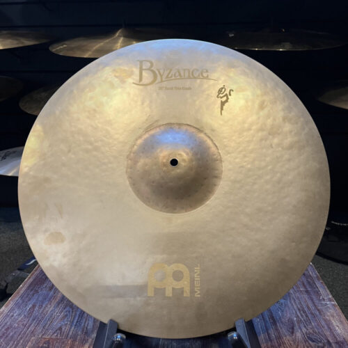 20 sand thin crash "Image of Meinl 20 inch Byzance Vintage Sand Thin Crash Cymbal - Warme, donkere klank met handgehamerde details voor een veelzijdige drumervaring."