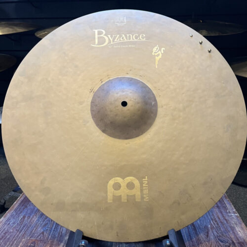 "Image of Meinl 22 inch Byzance Sand Crash/Ride Cymbal - Handgehamerd en veelzijdig bekken voor expressieve klanken."