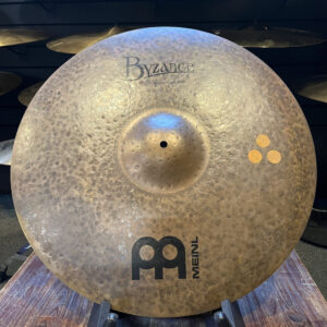 "Image of Meinl 21 inch Byzance Double Down Crash/Ride Cymbal - Krachtige crash en expressieve ride, handgehamerd voor premium geluid, ideaal voor veelzijdige drumprestaties."