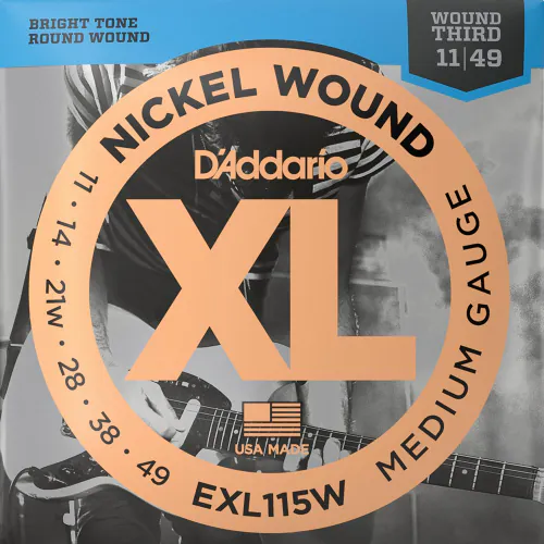 D'Addario EXL115W Snaren Voor Elektrische Gitaar 11-49