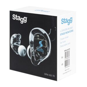 "Image of Stagg SPM-435TR in-ear monitors voor kristalhelder geluid en ultiem comfort."