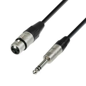 "Image of Adam Hall Cables 4 STAR BFV 0500 Balanced Cable with Rean® XLR Female to TRS Jack Connectors"