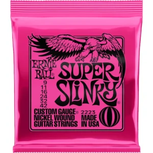 Ernie Ball 2225 Super Slinky Snaren Voor Elektrische Gitaar 9-42