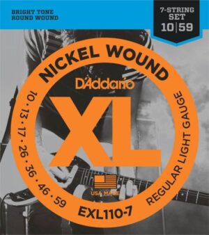 exl110-7-24381 D'Addario EXL110-7 Snaren Voor Elektrische Gitaar 10-59