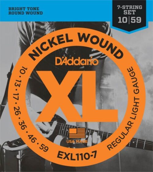 D'Addario EXL110-7 Snaren Voor Elektrische Gitaar 10-59