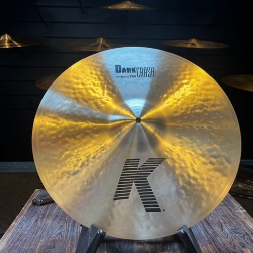 Image of 19 inch Zildjian K Dark Thin Crash - diepe, donkere klank voor een unieke drumervaring.