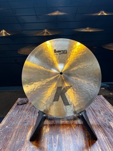 Image of 16 inch Zildjian K Dark Thin Crash - expressieve en complexe klank met snelle respons en korte sustain.