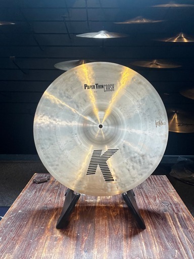 "Image of 19-inch Zildjian K Paper Thin Crash bekken met expressieve klank en snelle respons."