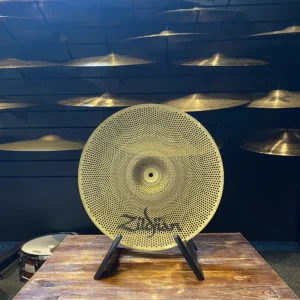 Image of 16" Zildjian Low Volume Crash cymbal, offering warm and controlled sound with soft sustain, ideal for practice and studio use.