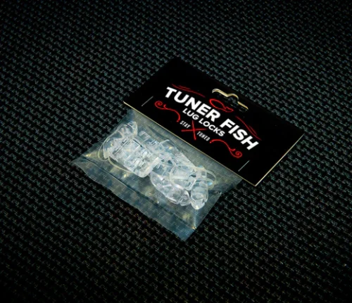 Tuner Fish Lug Locks Clear 8 Pack - TFCL8