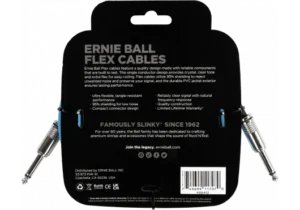 EEB-6412-1.png ERNIE BALL - EEB 6412 Jack/Jack 3m Blauw Flex Cable