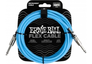 EEB-6412.png ERNIE BALL - EEB 6412 Jack/Jack 3m Blauw Flex Cable