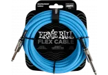 ERNIE BALL - EEB 6417 Jack/jack 6m blauw Flex Cable