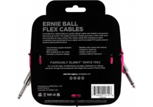 EEB-6418-1.png ERNIE BALL - EEB 6418 Jack/jack 6m roze Flex Cable