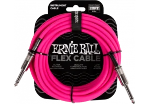 EEB-6418.png ERNIE BALL - EEB 6418 Jack/jack 6m roze Flex Cable