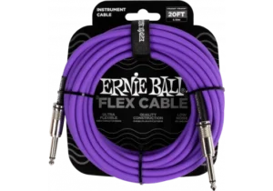 ERNIE BALL - EEB 6420 Jack/jack 6m paars Flex Cable