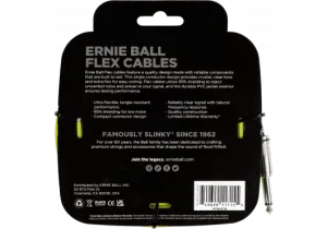 EEB-6419-1.png ERNIE BALL - EEB 6419 Jack/jack 6m groen Flex Cable