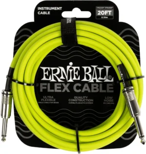 EEB-6419-B.jpg ERNIE BALL - EEB 6419 Jack/jack 6m groen Flex Cable