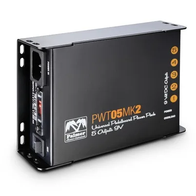 Palmer PWT 05 MK 2 Universal 9V Pedalboard Power Supply – 5 Outputs