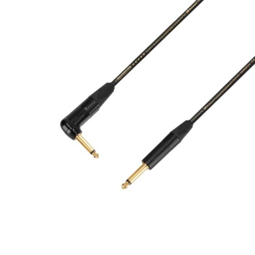 Adam Hall Instrument Cable |  Neutrik® angled Jack x Jack TS | 3 m