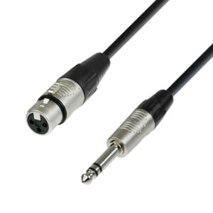 Adam Hall 4 STAR BFV 0300 Balanced Cable | Rean® XLR Female x Jack TRS | 3 m