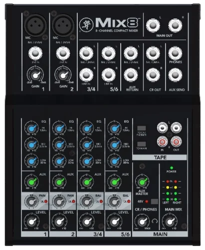 MACKIE Mix8 (8-channel Compact Mixer)