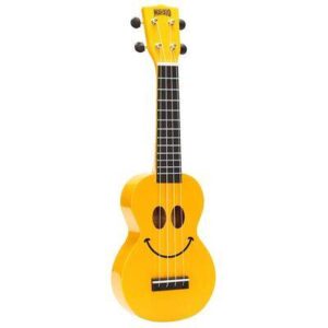 geel.jpeg Mahalo Smiley Series soprano ukulele, yellow, with bag - U-SMILE YW