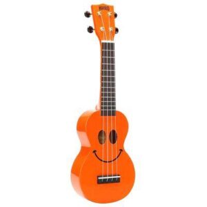 or.jpeg Mahalo Smiley Series soprano ukulele, orange, with bag - U-SMILE OR