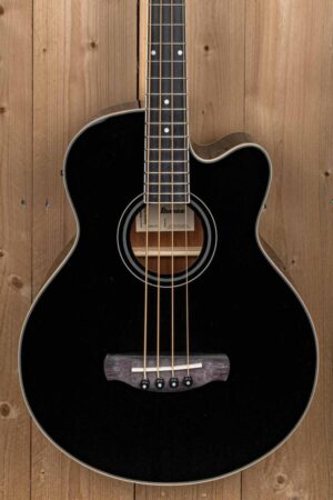 Ibanez Elektrisch/ Akoestisch Bass Gitaar zwart - AEB8EBK