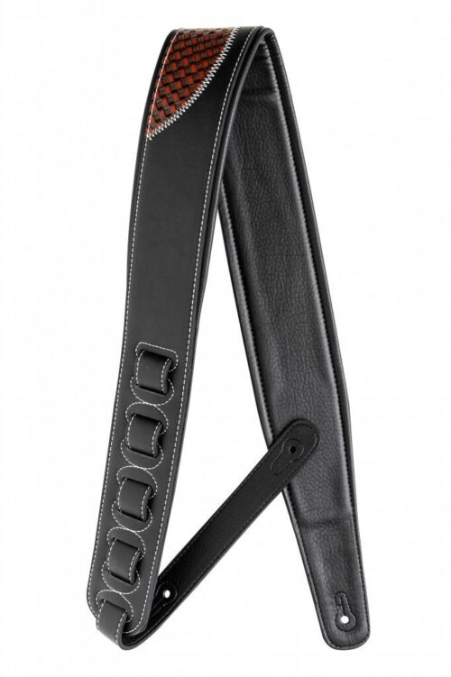 STAGG SPFL−GSHAP BRW LEATHERET STRAP GT SHAPE BROWN