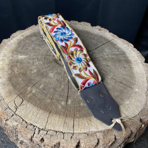 Holy Cow Custom Strap Mirror Flower White