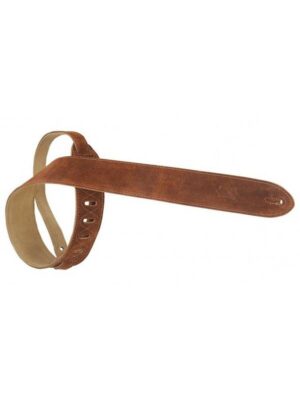 5 cm wide suede guitar strap - Brown